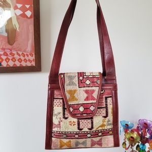 Vintage Kilim Carpet Handbag